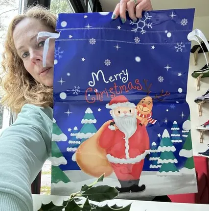 Фото №0 Пакет новогодний 50х38 см Merry Christmas