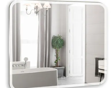 фото Azario Стив зеркало 80х68 с подсветкой, диммером и сенсорным включателем ФР-00001137