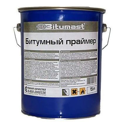 Фото №0 Праймер битумный "Bitumast" 5л