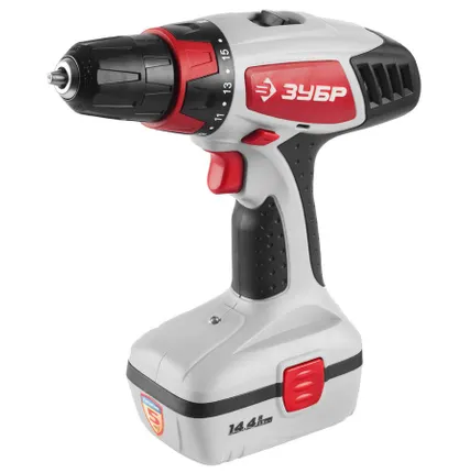 Фото №0 Шуруповерт аккумуляторный Зубр ЗДА-14.4-2 КИН