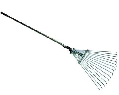 фото Грабли веерные раздвижные с метал ручкой
