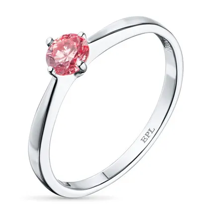 Фото №0 Кольцо ЭПЛ Даймонд с бриллиантом, из белого золота