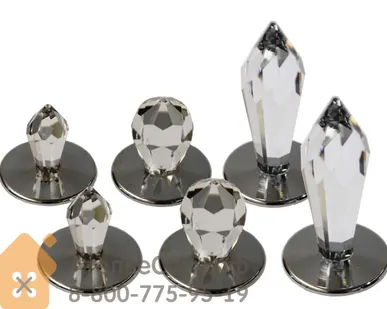 фото Набор хрустальных насадок Cariitti Crystal Kit 6 (1532621, хром: CR-12/CR-16/CR-31 по 2 шт.)