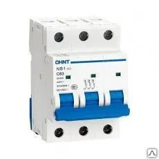 Фото №0 Автоматический выключатель NB1-63 (3P, B 25А, 6 кА)