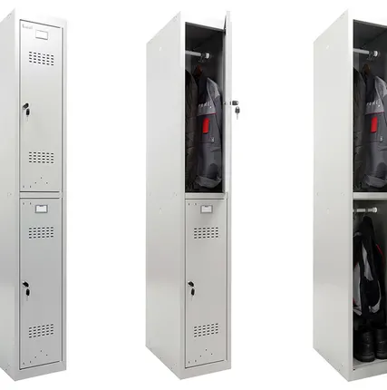 Фото №0 Шкаф для одежды металлический ПРАКТИК ML 12-30 (БАЗОВЫЙ МОДУЛЬ)