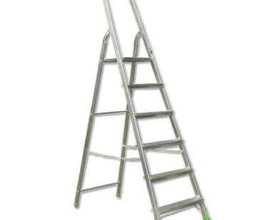 фото Стремянка односторонняя алюминиевая 6 ступеней Н=1,24м.