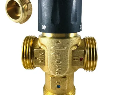фото Термостатический смесительный клапан для систем отопления и ГВС STI 1" НР 25-50°С