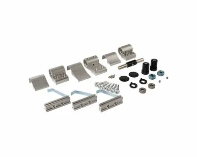 фото Петля дверная подшипниковая ELEMENTIS new, 3-х секционная, м/о 67, крепление на холодный профиль, неокрашенная