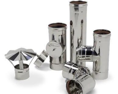 фото Дымоход нержавеющий одностенный 130 ст. 0,5-1,0 мм