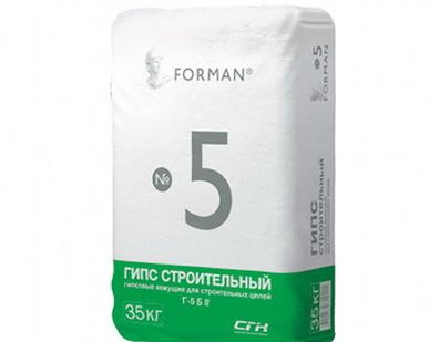 фото Гипс строительный БII, 35 кг