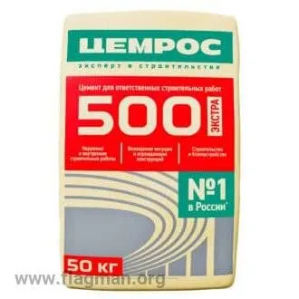 Фото №0 Цемент М-500 50кг (ЦЕМ I 42,5 Б) Сенгилей