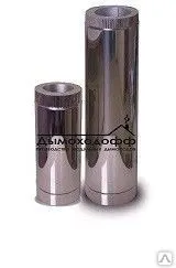 Фото №0 Сэндвич -Труба 0,5 м оцинковка/ нерж. AISI 409 0,5мм