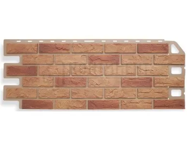 фото Фасадная панель КИРПИЧ, Бежевый Комби