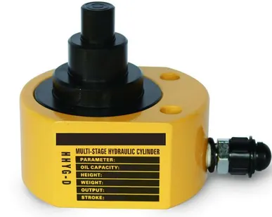 фото Домкрат гидравлический телескопический 
низкий TOR HHYG-100D (ДТ100Г69) 100 т (3 уровня)