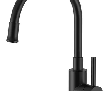 фото Смеситель для кухни Santek Риф гибкий излив WH5A44025N001 черный