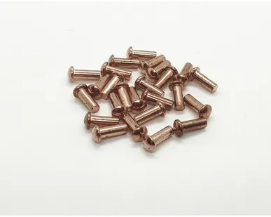 фото Заклепка 3х8 медная с полукруглой головкой, 25шт.