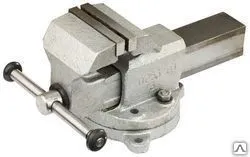 Фото №0 Тиски слесарные стальные ЗУБР ПРОФИ поворотные