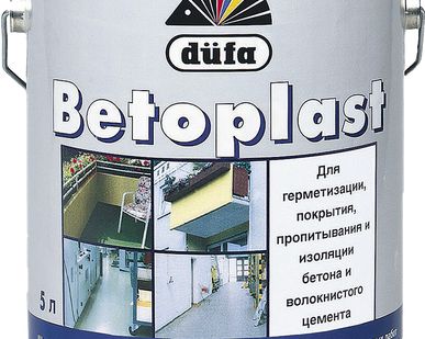 фото Dufa Эмаль BETOPLAST полимерная, для бетона, серебристо-серый 5 л.
