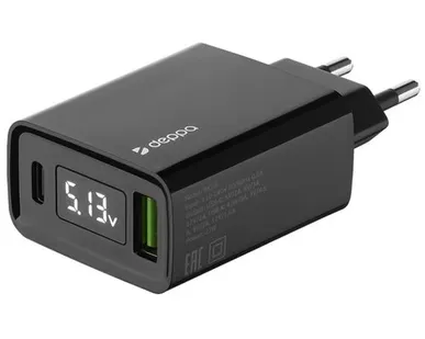 фото Сетевое зарядное устройство Deppa 33W USB-A/USB-C 11395 Black
