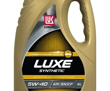 фото Моторное масло LUKOIL 207465 5W-40 синтетическое 4 л