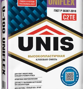 фото Клей плиточный ЮНИС UNIFLEX U-100 25 кг
