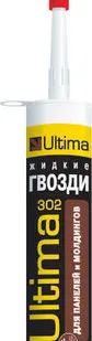 фото Клей монтажный жидкие гвозди Ultima 302 для панелей и молдингов(св.корич)