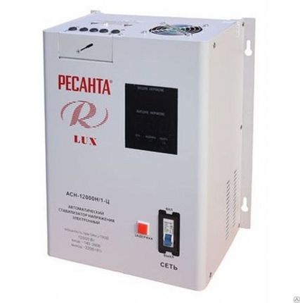 Фото №0 Стабилизатор АСН-12 000 Н/1-Ц Ресанта Lux
в