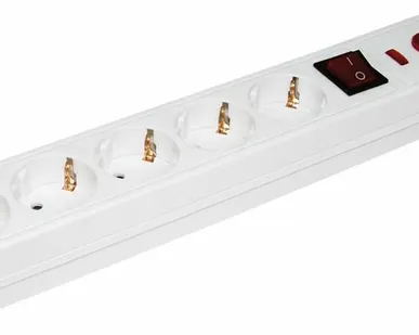 фото Сетевой фильтр 1,5м, 5-и местн., с з/к, с выкл. (ПВС ...