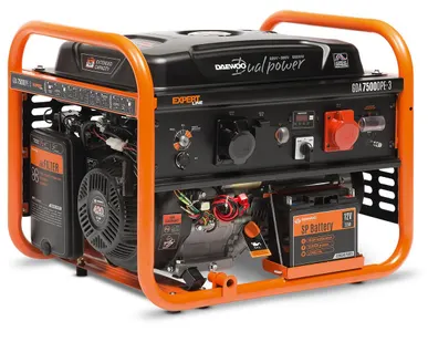 фото Генератор бензиновый Daewoo GDA 7500DPE-3 / 6 кВт / режим 220-380 В