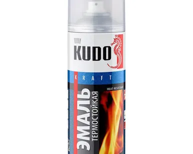 фото Эмаль аэрозольная термостойкая до +400, Синий KU-5004 KUDO 0,52л