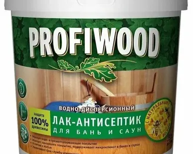фото Лак для бань и саун PROFIWOOD, 0,9 кг