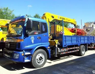 фото Бортовой грузовик Foton Ollin 4х2 с манипулятором 6.3т