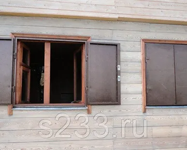фото Ставни на окна металлические. 2000 х 1200 мм.