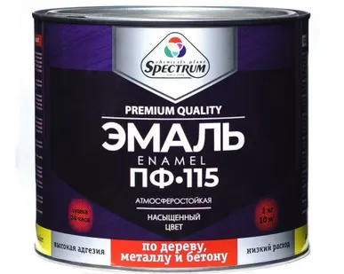 фото Эмаль ПФ-115 белая матовая Spectrum 6кг