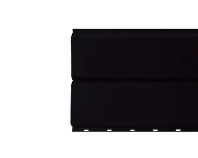 фото Сайдинг Кровля Сервис Брусnika Черный реактивный 0,45 мм Полиэстер