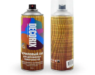 фото Лак DECORIX тонирующий дуб 520 мл спрей