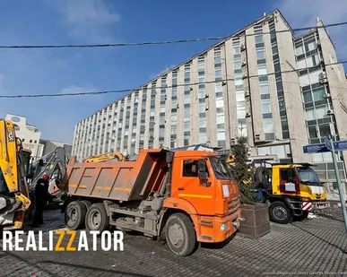 фото Вывоз строительного мусора самосвалами