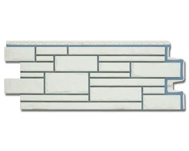 фото Фасадная панель Grand Line Камелот Премиум пломбирная (RAL 7004) 1107*423мм (раб.р-р 992*392 мм)