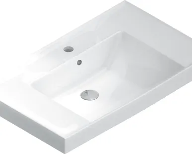 фото Раковина CUBO 80 см с крепежом