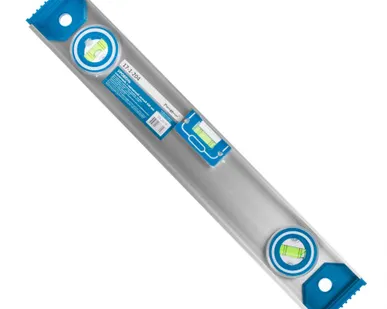 фото Уровень скелетный алюминевый 400мм, 2 глазка + один повротный на 360