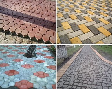 фото Укладка брусчатки и тротуарной плитки