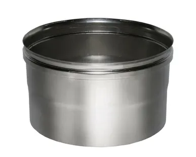 фото Переходник прямой "Дымок" с топки D200 на трубу D200, AISI 439 (0.5)