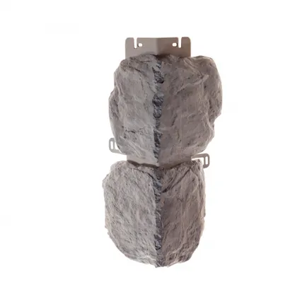 Фото №0 Угол фасадной панели «Альта-Профиль», бутовый камень Скандинавский