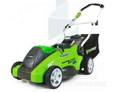 фото Газонокосилка аккумуляторная GreenWorks G40LM40
