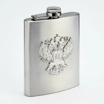 Фото №0 ФЛЯЖКА 240мл "Двуглавый орёл" хром