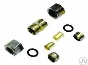 Фото №0 Фитинг металлический разборный трубки ПВХ (8/6*) (8+HH077-8X)