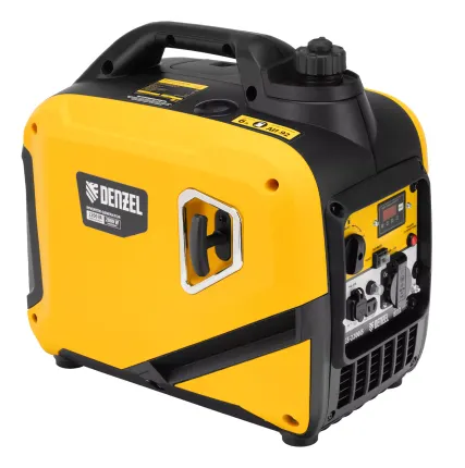 Фото №0 Генератор инверторный GS-2200iS, 2,2 кВт, 230 В, закрытый корпус, ручной старт DENZEL