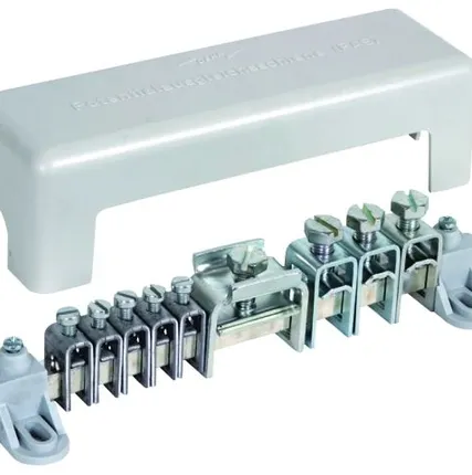 Фото №0 563020 Шина уравнивания потенциалов с винтовыми клеммами, исполнение B, 5х2,5-16 мм2 Ms/gal Sn