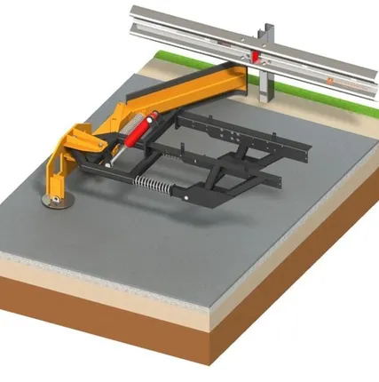 Фото №0 ОпБ(МТЗ) Отвал подбарьерный "Хлопушка" с монтажной плитой