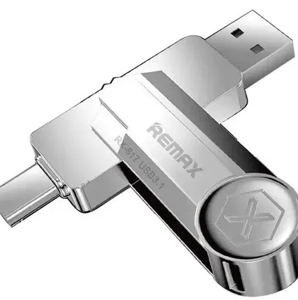 Фото №0 Флеш-карта Remax РХ-817 USB-AUSB-C Silver 64GB
